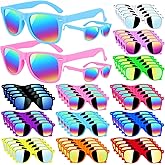 Oleitodh 60 Pcs Kids Sunglasses Bulk Party Favors,Neon Party Sunglasses for Boys Girls, Summer Pool Beach Party Favors Supplies,Gift for Birthday Party and Outdoor Activity Age 3-8