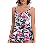 JOYSHAPER Women's Built in Bra Flowy Loose Beach Cami Tank Top