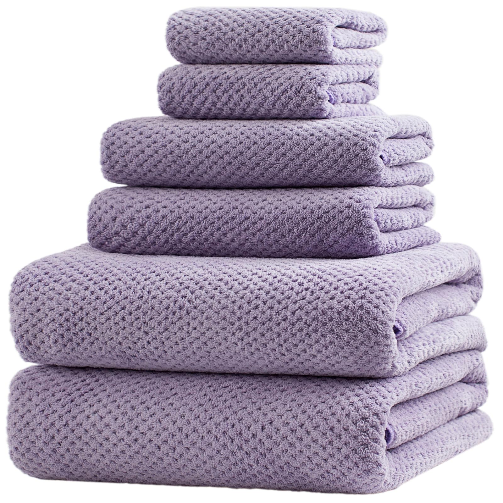 HVMS Extra Large Bath Towels Set for Bathroom 30x60 Inches Super Soft ...