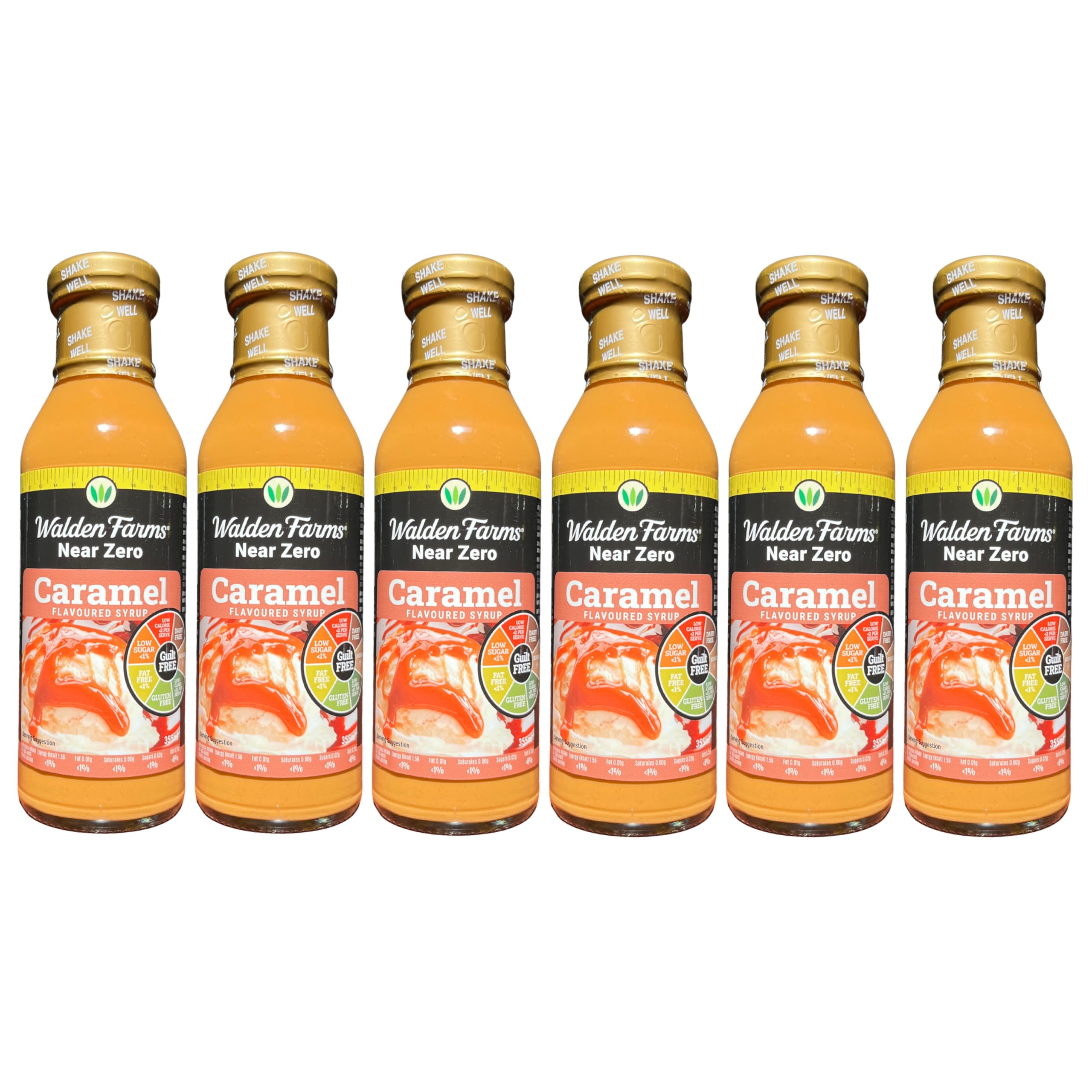 Walden Farms Near Zero Caramel Flavoured Syrup 355ml (PACK OF 6)