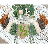 Ereniko Half Birthday Decorations Baby Boy,Sage Green 6 Months High Chair Banner With 1/2 Cone Hat And Cake Topper,Jungle Theme Half Way To One Decorations Boy,Party Photoshoot Props