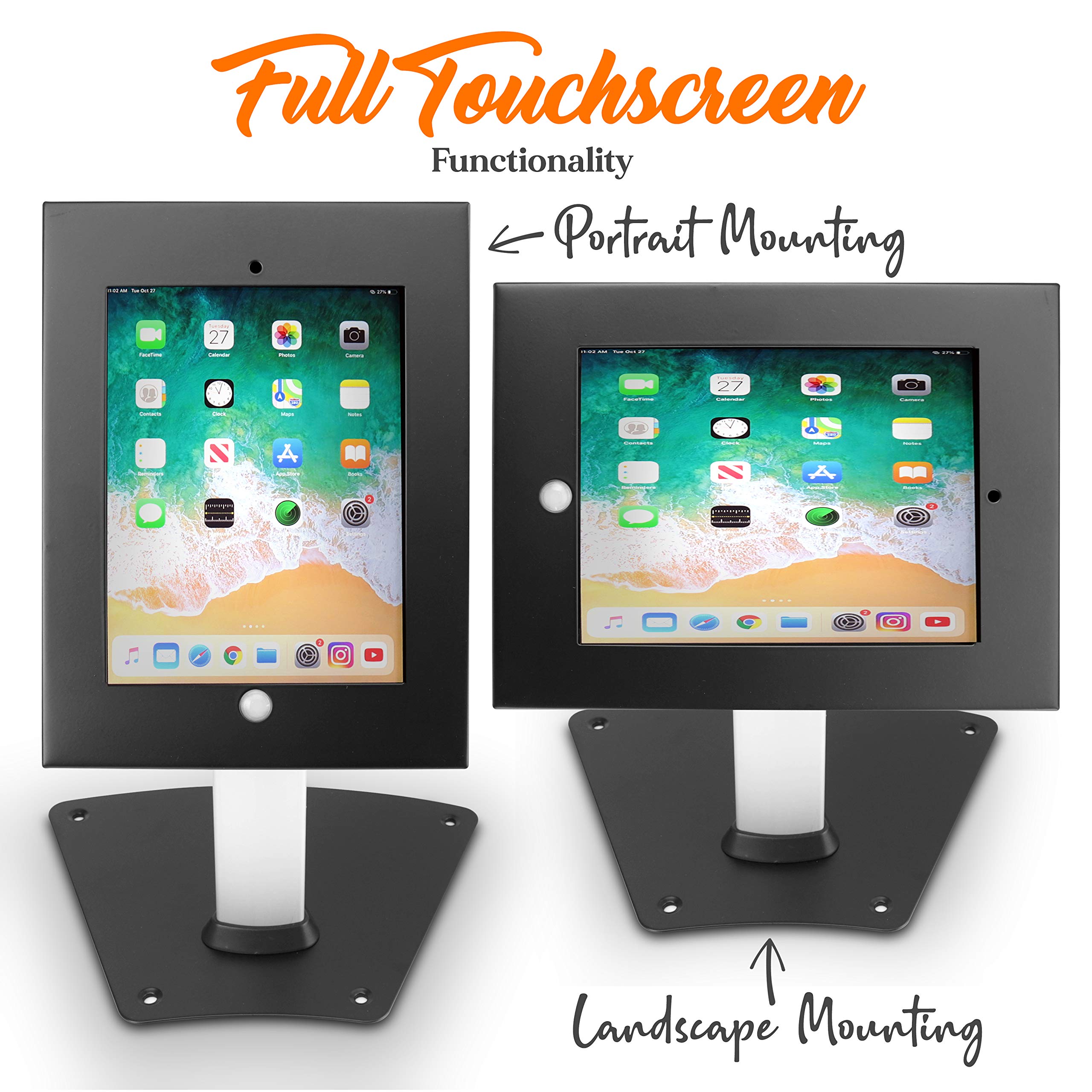 Pyle AntiTheft Tablet Security Stand Kiosk Aluminum Metal Countertop