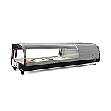 KoolMore KM-SR46-BK Glass Sushi Display Case