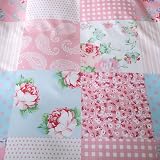 Prime Linens Duvet Cover Set 4 Pcs Floral Pink Double Polyester-Cotton view 4