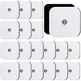 TENS Unit Replacement Pads, 20PCS 3.5mm Snap Electrode Pads, Self-Adhesive Electrode Reuse More Than 30 Times, Compatible wit