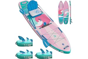 iTAOSTAR Billow 11'6"×36" Extra Wide Paddle Board with Seat, One-Stop Premium SUP Board Accessories, Tailored Fins, Stable Inflatable Stand Up Paddle Boards for Youth/Adults of All Skill Levels