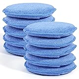 10 Pack Wax Applicator Pads, Microfiber Applicator