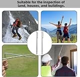 Nuqin 2 Pack Dowsing Rods Copper Stainless Steel Water Detection Adjustable view 5