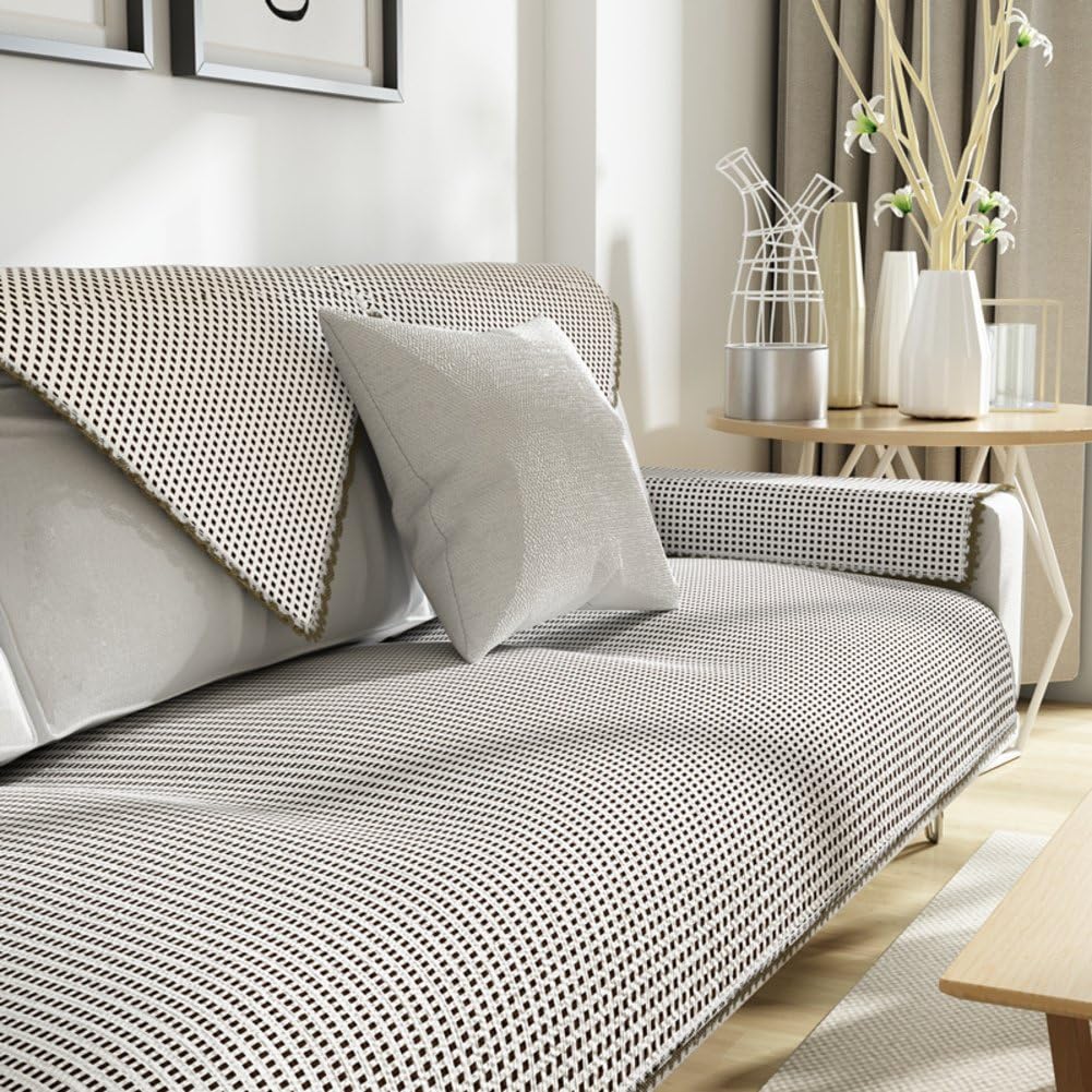 KFHIWUEHPJHD Linen slipcover sofa,Sofa covers for leather sofa Four seasons Meets Simple modern Anti-sliding Sofa cover for living room-B 50x70cm(20x28inch)