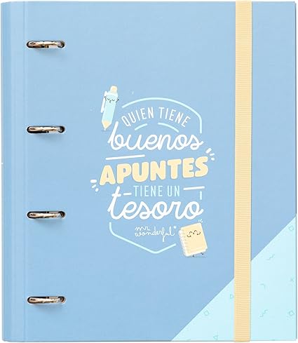 Mr. Wonderful ME2019Z - Carpeta con anillas: Amazon.es: Oficina y papelería