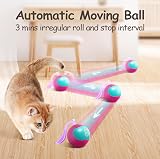 Migipaws Automatic Interactive Cat Toy Ball with Feather Tail view 2