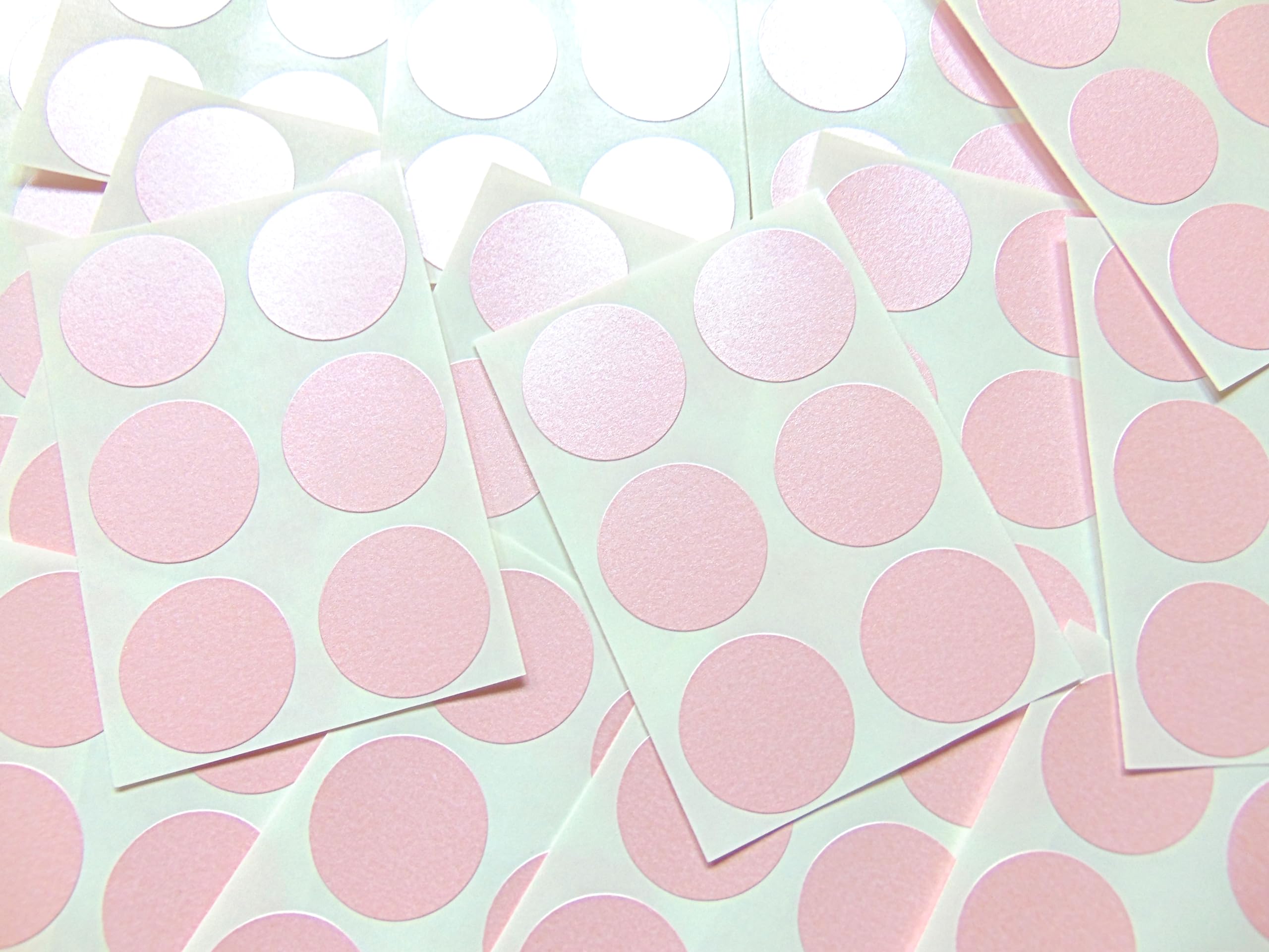 102 Labels, 25mm Diameter Round, Pink, Colour Code Stickers, Self-Adhesive Sticky Coloured Dots