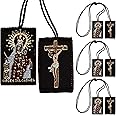 Escapulario de la Virgen del Carmen Pack of 3 Escapulario Catolico Brown Scapular of Our Lady of Mount Carmel Scapular Necklace Carmel Scapular Catholic Scapular Medal Brown Scapulars