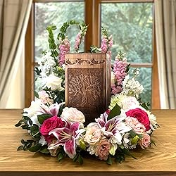 INTAJ Wooden Tree of Life Cremation Urns for Human