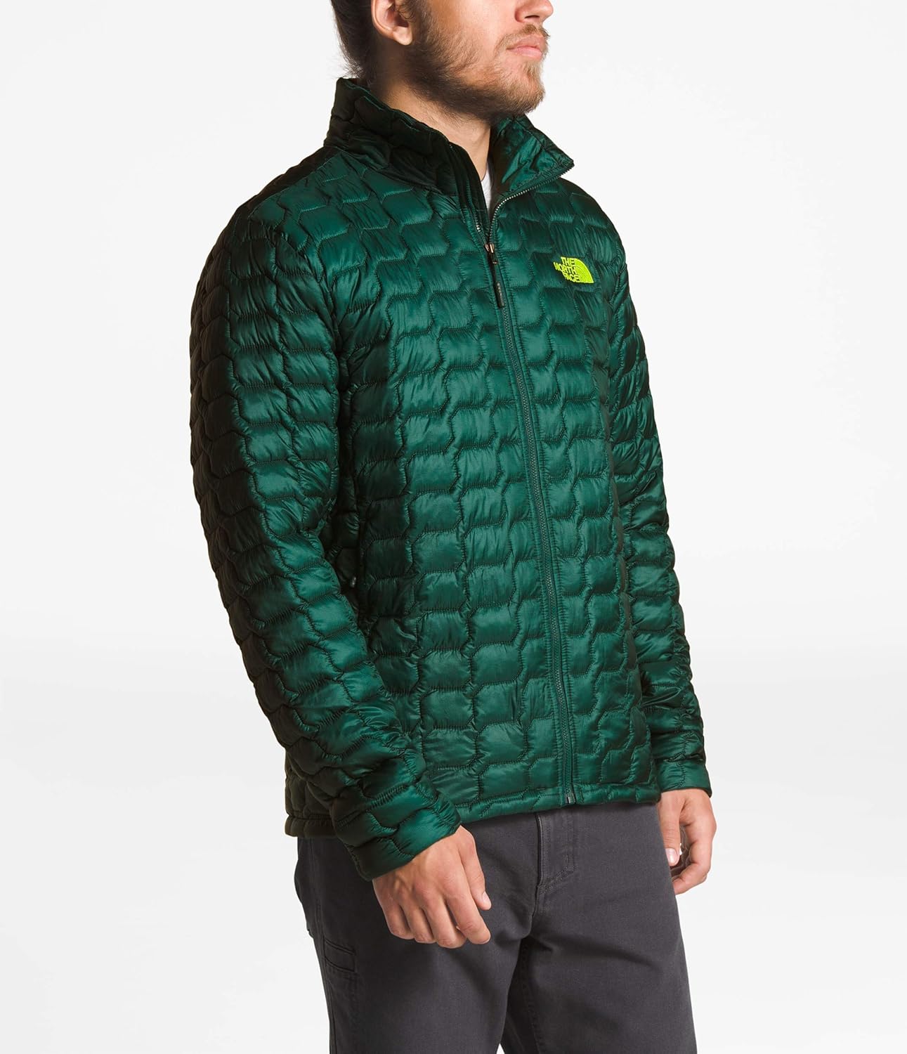 north face thermoball botanical green