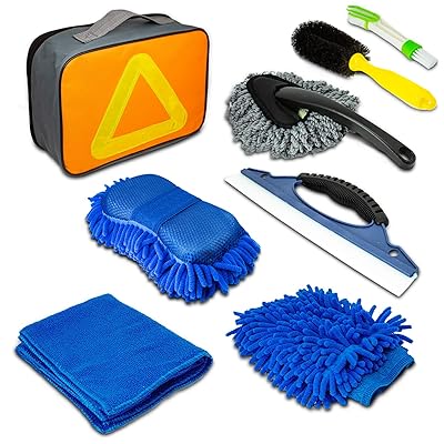 Buy Kaskawise Car Cleaning Tools Washing Kit For Interior Chenille Wash Mitt Sponge Microfiber Cleaning Cloth Wheel Brush Window Scraper Duster Auto Cleaning Accessories Tools Supply Set With Storage Bag Online In Netherlands B08qyvvzzm