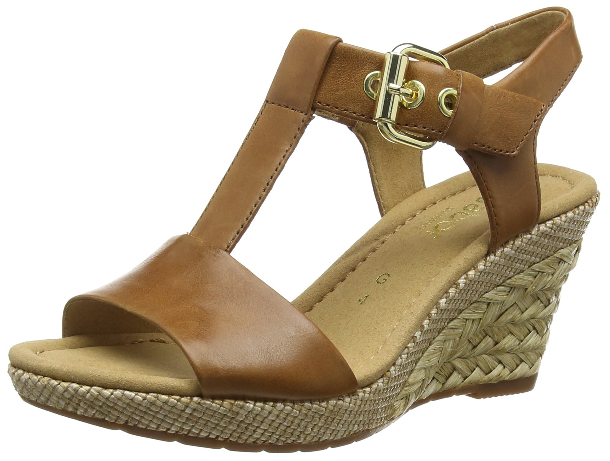 Gabor Karen Womens Heels Sandals Brown 54 Peanut Ba St