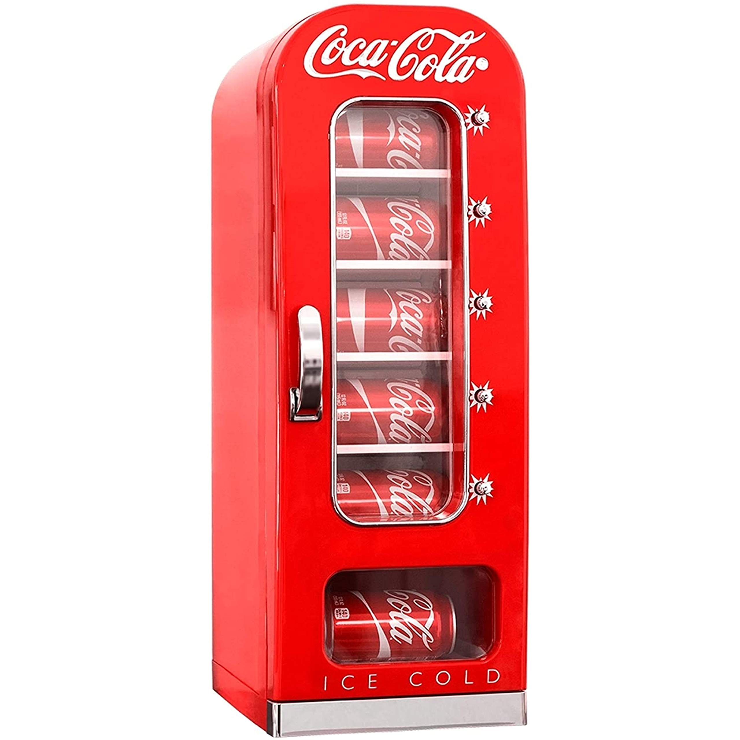 Koolatron Coca Cola Retro Vending Machine Style 10 Can Mini Fridge Cooler 12v Dc 240v Ac With Tall Window Display For Home Dorm Office Games Room Cottage Buy Online In Solomon Islands At