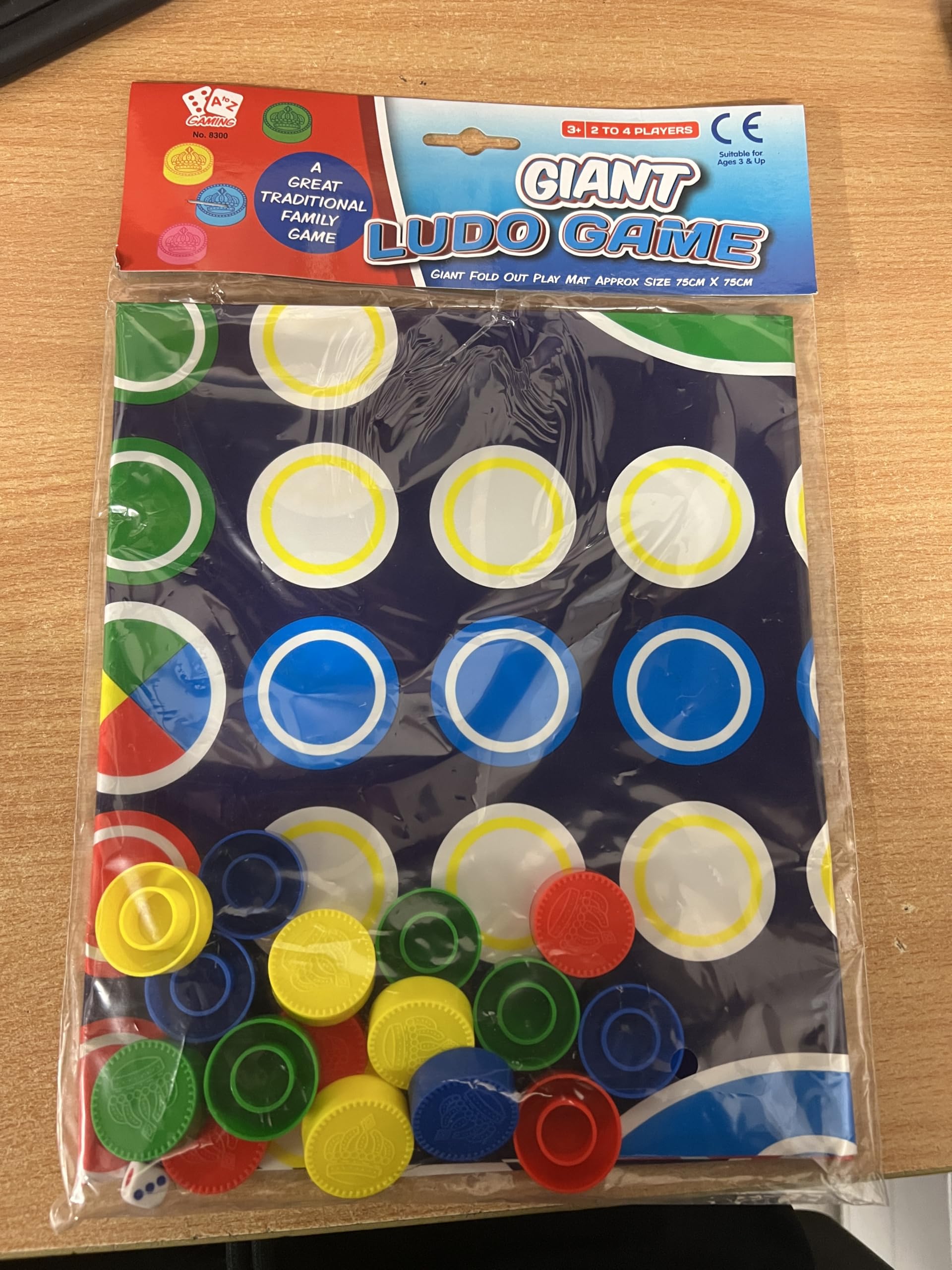 Giant Ludo Floor Board Game by a to z - Family Game for 6 Players, Ages 6-12