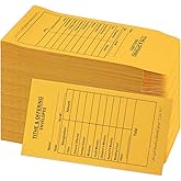 200 Pcs Church Offering Tithe Donation Envelopes 6.5 x 3.5 Inch Golden Paper Tithes and Offering Envelopes for Church Tithing Checks and Cash Envelopes for Offering(200, Tithes And Offering)