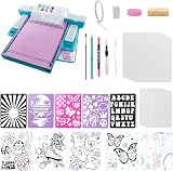 Art Lab Watercolour Studio - 8 Paints, 15 Colours, 15 Papers, Stencils Kit view 6