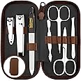 marQus Manicure Set Solingen Made in Germany - 7 Piece Exclusive Finger & Toe Nail Clippers Set in Real Leather case, Made in Solingen Germany