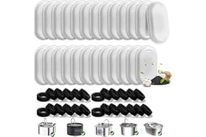 BECKACHER 50 Pack Cat Water Fountain Filters for 108/3.2L& 67oz/2L Stainless Steel Pet Water Dispenser Cat/Dog Fountain Filter Replacement(25 Filters & 25 Sponges)