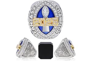 Officentra Fantasy Football Ring 2025 with with High-Grade Gift Box League FFL Champion Trophy Rings Premium Award for Winner