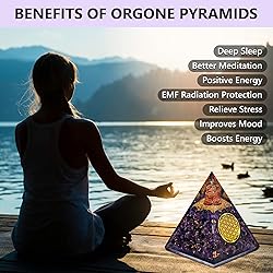 Anaya Agate Orgone Pyramid Aquamarine Crystal