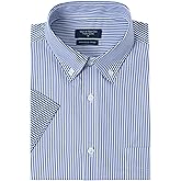 Year In Year Out Wrinkle Free Dress Shirts for Men Regular Fit Short Sleeve Button Down Shirts Business Casual Shirts