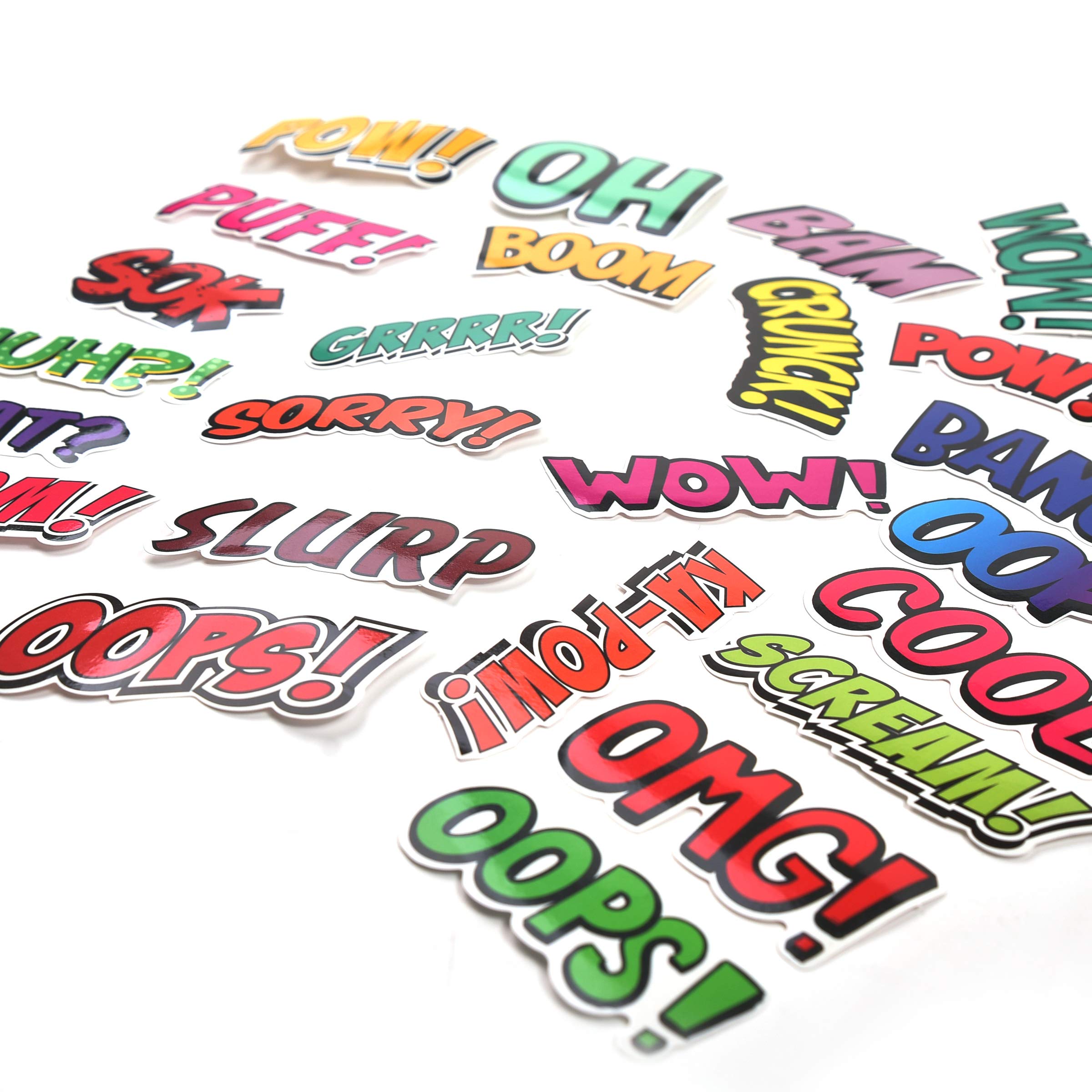 Mizzuco Vinyl Stickers Waterproof Words Stickers 25 Pieces for Teens Girls Laptop Bumper Helmet Ipad Car Luggage Water Bottle (YM31)