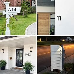 Hadoife 5Inch Modern Black Acrylic House Numbers