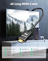 Highwings 4K HDMI Cable 10M CL3 Rated, HDR10, 18Gbps, ARC, HDCP2.2, Shielded view 2
