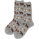 Hot Sox Women's Novelty Geometric Pattern Crew