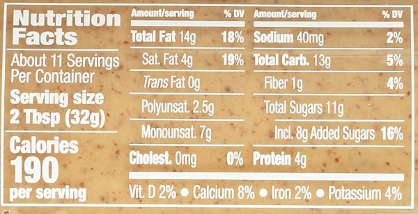 MARANATHA CREAMY ROASTED CARAMEL ALMOND BUTTER, NO STIR, 12 OUNCE JAR