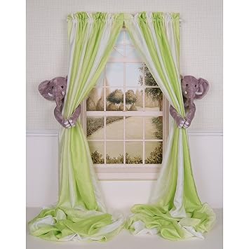 Amazon Com Curtain Critters Algyel060809set Plush Safari