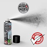 Nitromors Matt Black Metal Spray Paint 500ml - UV Fade Resistant, No Primer view 6