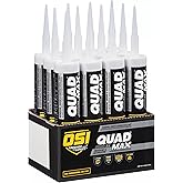 OSI Quad Max Window, Door and Siding Sealant, White, 9.5 fl oz Cartridge, 12 Pack