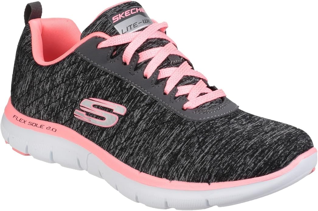 Amazon.com: Skechers Footwear Womens Womens/Ladies Flex Appeal 2.0 Breathable Active Sneakers 