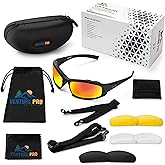 Venture Pro Outdoors Safety Glasses Kit with Interchangeable Lenses, Anti-Scratch UV Protection, Sport Shooting Hunting Eye Protection for Men and Women, Stylish Impact Resistant Z87 Eyewear