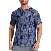 Men's Workout Short Sleeve Athletic Gym Shirts UPF 50+ Sun Protection Quick Dry Swim Shirt Summer Tshirts for Beach