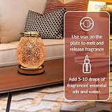 Cello Rose Gold Mosaic Touch Electric Wax Burner Diffuser view 3