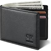 Gostwo RFID Blocking Bifold Wallet for Teen Boys &amp; Men, Credit Card Holder | Slim Front Pocket Fit, Multi Card Slots with ID Windows &amp; Cash Slot, Carteras Para Hombres Birthday Gifts for Men, Husband