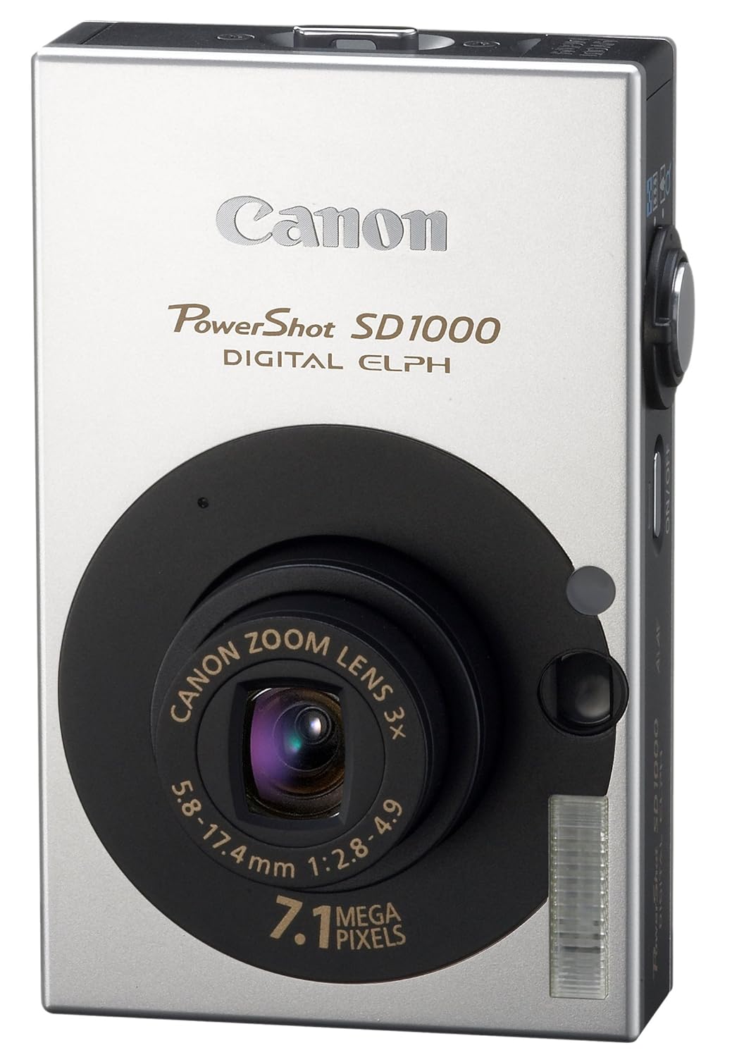 Amazon.com : Canon PowerShot SD1000 7.1MP Digital Elph Camera with 3x  Optical Zoom (Black) (OLD MODEL) : Point And Shoot Digital Cameras : Camera  & Photo