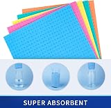 MR.SIGA Reusable Dish Cloths 10 Pack Cellulose Sponge Cloth Multicolor view 4