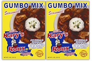 KARY'S ROUX Kary's Gumbo Mix, 5oz (Pack of 2) - Authentic Cajun Flavor in Every Bite - Elevate Your Culinary Experience with this Gumbo Box