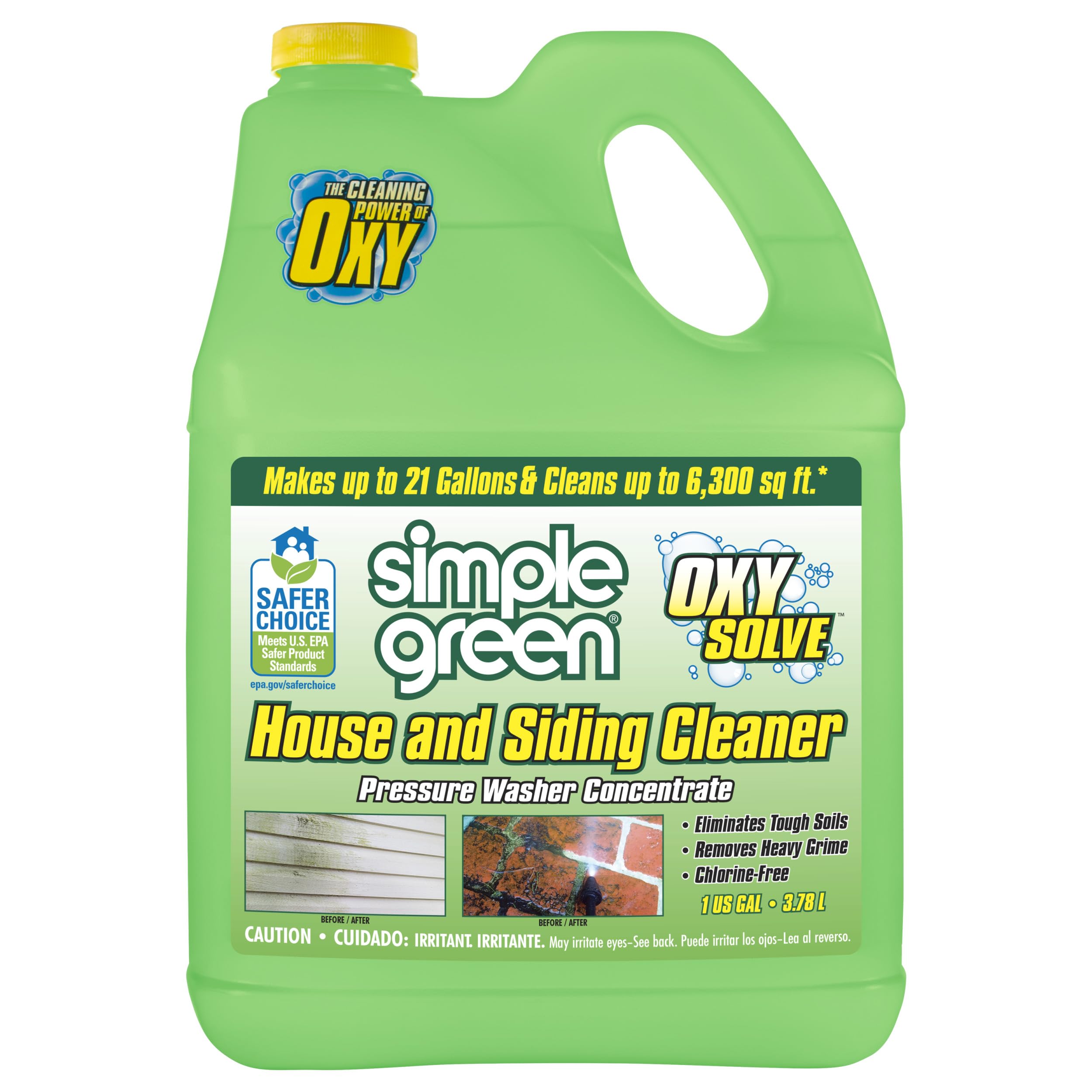 Photo 1 of Oxy Solve House and Siding Pressure Washer Cleaner - Removes Stains from Mold & Mildew on Vinyl, Aluminum, Wood, Brick, Stucco - Concentrate 1 Gal.