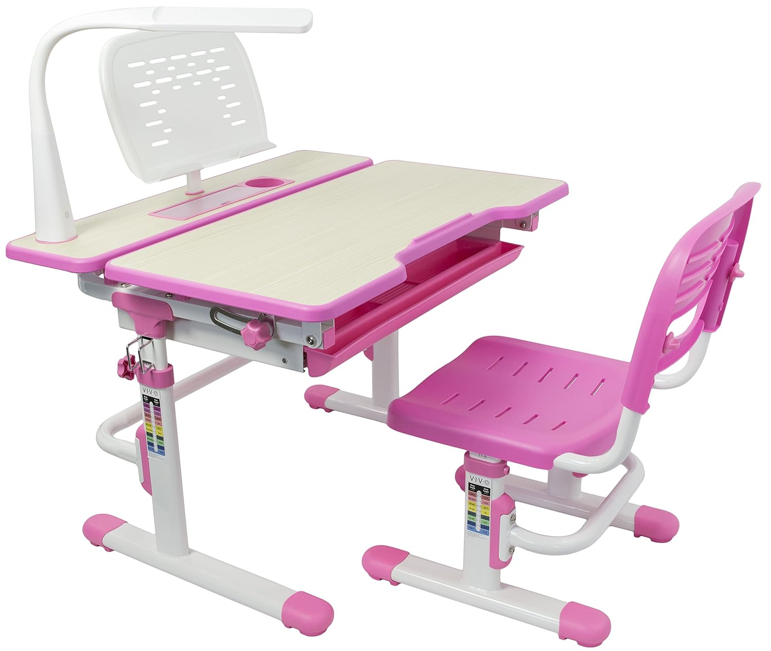VIVO Deluxe Height Adjustable Children’s Desk & Chair Kids