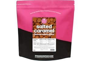 ELEVEN O'ONE Sweet Shoppe Salted Caramel Flavored Melting Wafers, Easy to Melt (Salted Caramel, 5 pounds)