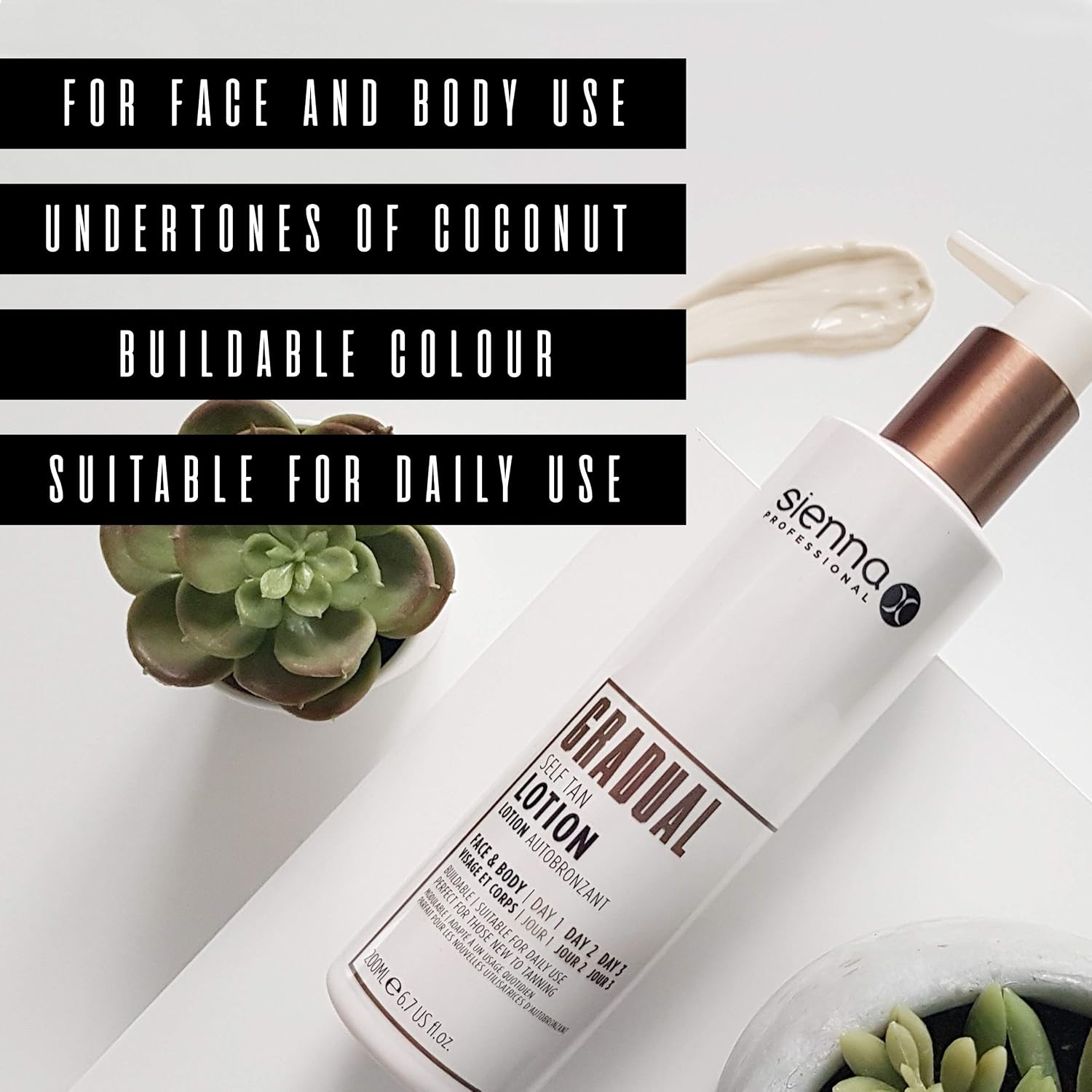 Sienna X Untinted Gradual Self Tan Lotion 200ml. for A Natural Glowing - Image 3